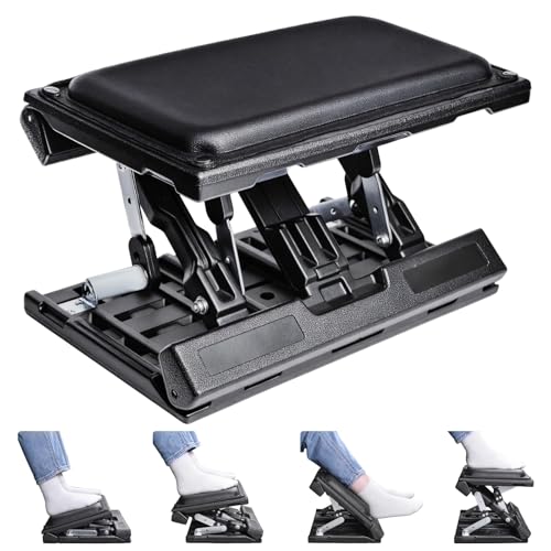 Adjustable Foot Rest Under Desk for Office,Home, Gaming & Study - color: Black, size: Extra Large