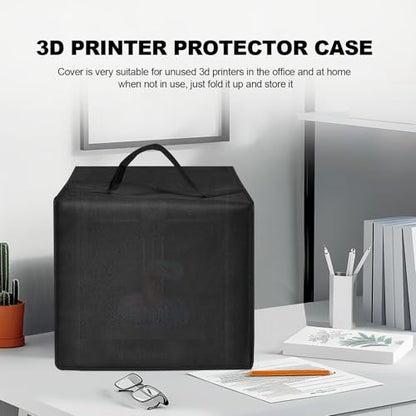 3D Printer Cover for FLASHFORGE Adventurer 5M 3D Printer | Heavy Duty Waterproof Anti-static Nylon Lid ,3D Printer Universal Protective Case (Black) - color: Black