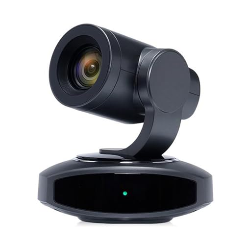 Yunseity 4K PTZ Camera, AI Tracking 10X Optical Zoom 250 Degree Rotation Video Conference Camera with PoE LAN USB Output for Conference Teaching Live Streaming (US Plug)