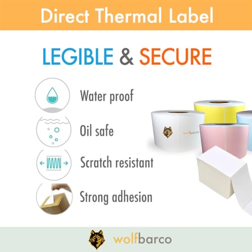 (13,550 Labels, 10 Rolls) 2" x 1" Direct Thermal Labels, White, Perforated, 1" Core, 1355 Labels/Roll – Compatible with Zebra, Rollo, Munbyn, Nelko & More Direct Thermal Printers - size: 2" x 1", style: 10 Rolls