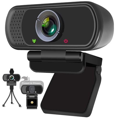 XPCAM HD 1080p Webcam with Microphone,USB Web Camera for Computer PC Laptop - color: webcam for pc (black)