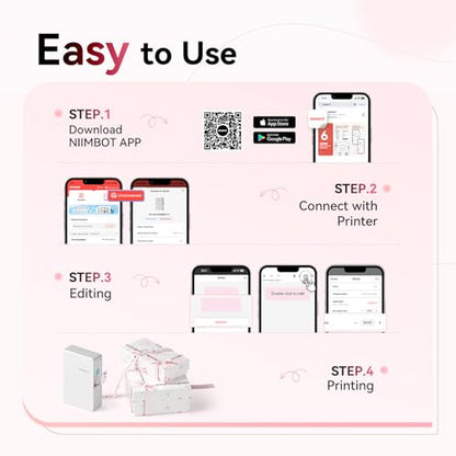 NIIMBOT N1 Ribbon & Tape Printer, Bluetooth Thermal Transfer Label Printer