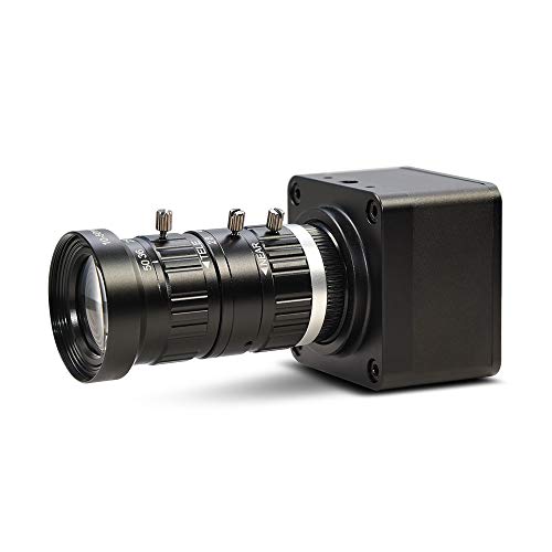 MOKOSE USB Webcam with C-Mount 10-50mm Telephoto Zoom Manual Lens 4K@30fps UVC Camera Free Drive Compatible Windows Mac OS X Linux - color: With 10-50mm Telephoto Zoom Manual Lens