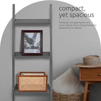 kieragrace Providence Hadfield Leaning Shelf - Matte Paint Black, 18" by 66" - color: Black