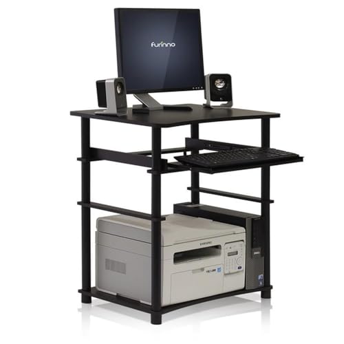 Furinno Home Computer Desk, Espresso/Black - color: Espresso/Black, size: 16 Inch Wide