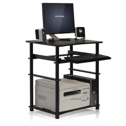 Furinno Home Computer Desk, Espresso/Black - color: Espresso/Black, size: 16 Inch Wide
