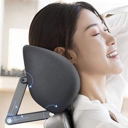 Office Chair Headrest Attachment Adjustable & Detachable Headrest Ergonomic Neck Support for Office Chair Memory Foam Mesh Head Pillow Seat Head Rest.