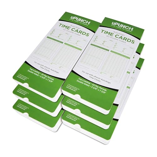 uPunch 300 Time Cards for Green HN3000 AutoAlign Time Clocks (HNTCG1300) - color: 300 Upunch Time Cards