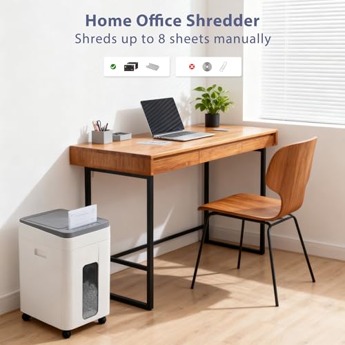 Heavy Duty Paper Shredder: 400-Sheet Auto Feed P5 Micro-Cut Document Credit Card Shredding with Jam-Proof Design for Home Office Business School