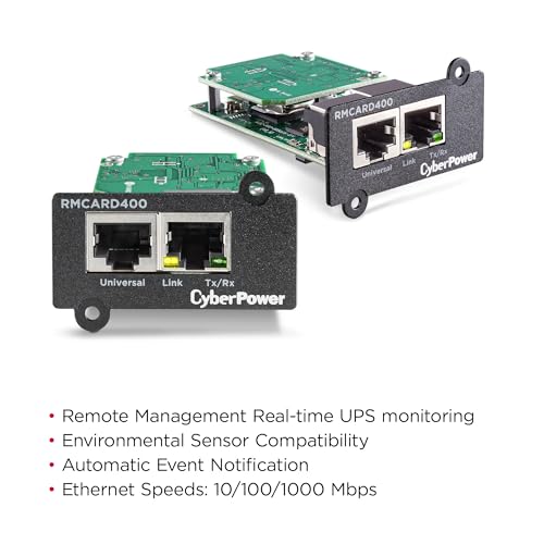 CyberPower RMCARD400 UPS Gigabit UPS & ATS PDU Remote Management Card - size: RMCARD400