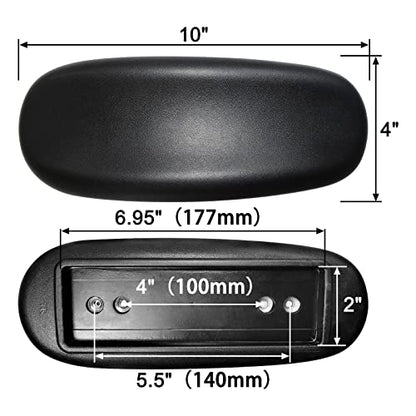MySit Office Chair Armrest Replacement Universal 4" or 5.5" Mounting Hole - size: 4" & 5.5" Mounting Hole