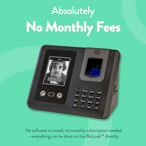 Acroprint Face Recognition Time Clock (No Monthly Fee) - RT200 - style: BioLook