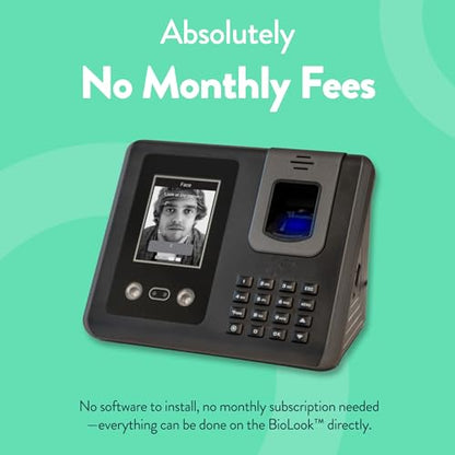 Acroprint Face Recognition Time Clock (No Monthly Fee) - RT200 - style: BioLook
