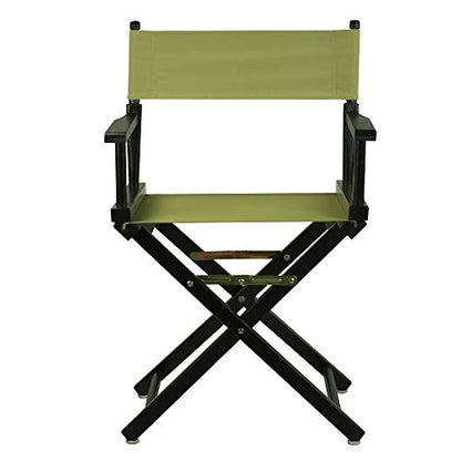 Casual Home 18" Director's Chair Black Frame-Olive Canvas - color: Black Frame/Olive Canvas, size: 18" - Classic Height, style: Black Frame