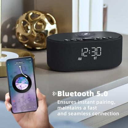 Sound Machine Alarm Clock for Bedrooms with 21 Soothing Sounds