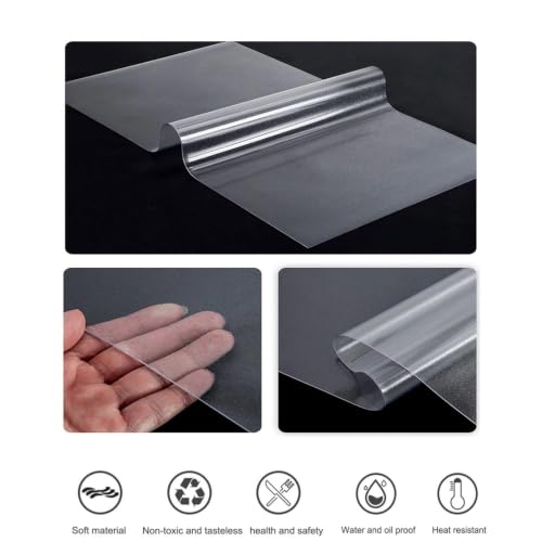 Plastic Place Mats Wipeable Oil Proof Heavy Plastic Table Cover for Desk Floor Table,18×72in - size: 18×72in