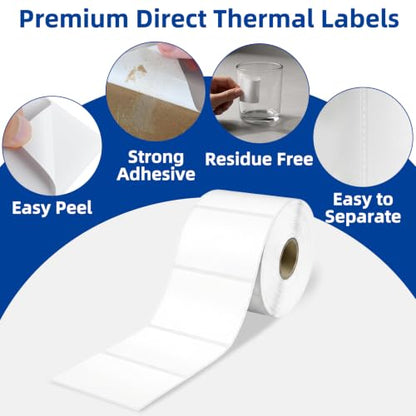 ESSENTIAL 3" x 2" Direct Thermal Labels, 1" Core (700 Labels, 1 Roll) - size: 3"x2"