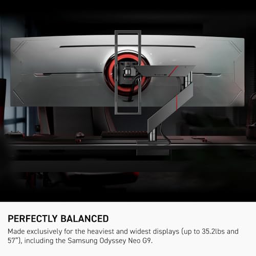 Secretlab Magnus Monitor Arm (Heavy Duty Edition) - for Ultrawide Monitors | Up to 57 inches, 18 to 35lbs - Includes Heavy Duty Tilt Pivot