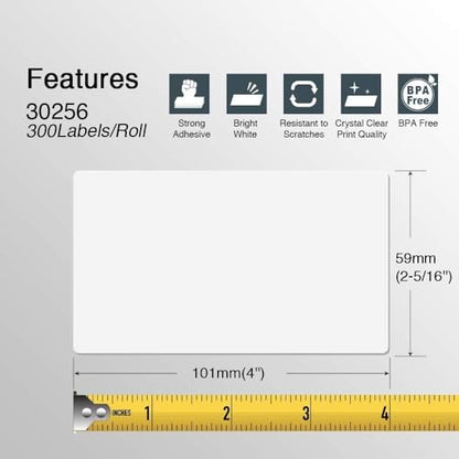 BETCKEY Replace for DYMO 30256 (2-5/16" x 4") Large Shipping Label[10 Roll]