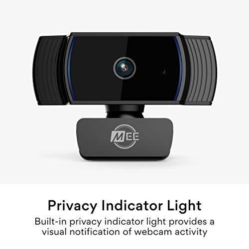 MEE Audio C6A 1080p HD Webcam with Microphone, Autofocus, Low Light Correction, 360° Rotation; USB Streaming Web Camera for Video Calling via Zoom/Hangouts/Skype on Computer PC Mac Laptop Desktop - style: 1080p