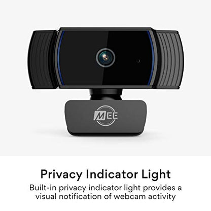 MEE Audio C6A 1080p HD Webcam with Microphone, Autofocus, Low Light Correction, 360° Rotation; USB Streaming Web Camera for Video Calling via Zoom/Hangouts/Skype on Computer PC Mac Laptop Desktop - style: 1080p