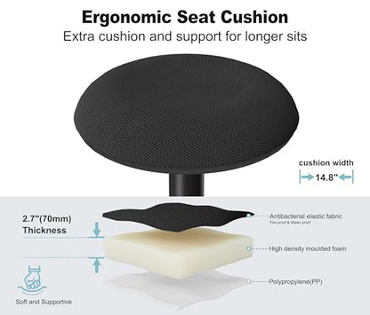 Adult Wobble Stool,Anti-Fatigue Standing Desk Stool (Marble) - color: Marble