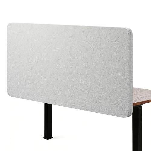 Desk Privacy Panel Sound Absorbing & Proof Desk Divider for Office - color: Gray, size: 60*24 IN