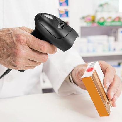 NetumScan USB 2D Barcode Scanner | Wired, QR Code Reader, For PC, For inventory, Retail POS