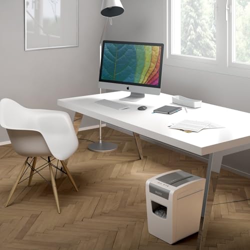 Leitz IQ Paper Shredder, Cross Cut, 10 Sheet, 6 Gallon Bin, P4 Security, Slim, Anti-Jam, Home Office (170004) - style: IQ Slim (10 Sheets)