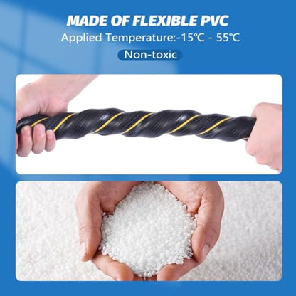 10FT Floor Cord Cover, Heavy Duty PVC Floor Cable Cover,Wire Cover to Protect Wire Prevent Cable Trips for Home Office,Cavity Size 0.94" by0.4 - size: 3 Channel 10 ft
