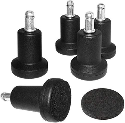 Bell Glides Replacement Office Chair Feet High Profile Wheel Stopper 5 Pack | 5 Pack high profile bell glides with 7/16 x 7/8 inch grip ring stem and felt pads convert chair caster wheels to stationary - size: High Profile
