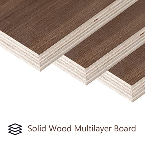 Pmnianhua 31'' Wall Mounted Drop Leaf Table, Folding Table, Fold Down Wall Desk, Floating Desk for Home Office, Small Space (Walnut) - color: Walnut