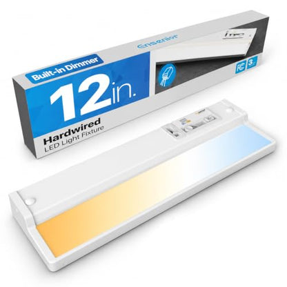 Hardwired Under Cabinet Lighting, 12 Inch 8W Linkable Under Cabinet Lights - color: 1 Pack, size: 12 Inches