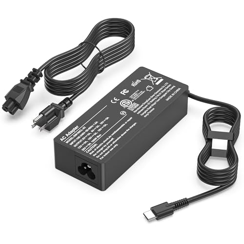 100W USB C Laptop Charger Universal Compatible with Lenovo Thinkpad Yoga Chromebook, Mac Book, HP, Dell, Acer, Asus, Samsung, Google and All USB Type C Devices, Fast Adapter Power Cord Supply