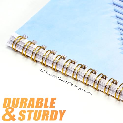 Rayson Wire Binding Spines, 3/8" 3:1 Pitch, 32-Loop Gold, 100 Pack | Binds up to 60 sheets; fits 3:1 pitch machines for reports, manuals and projects.