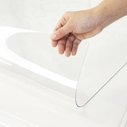 Warmstar Clear Table Cover Protector 12 x 28 Inch,1.5mm Thick Plastic Table Cover Rectangle,PVC Clear Table Protector,Desk Protector Mat for Kitchen, Dresser, Writing Desk，Dining Room Table - size: 12" x 28"