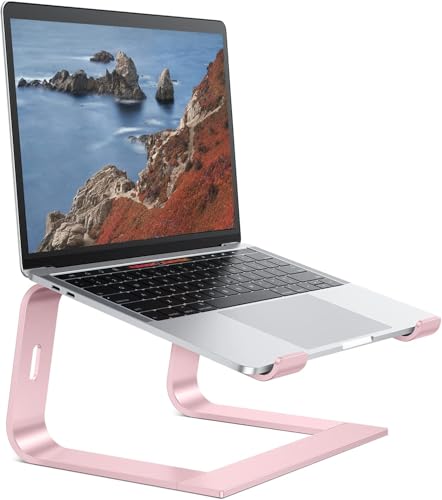 OMOTON Laptop Stand, Detachable Mount for MacBook Air/Pro Dell HP Rose Gold - color: Rosegold