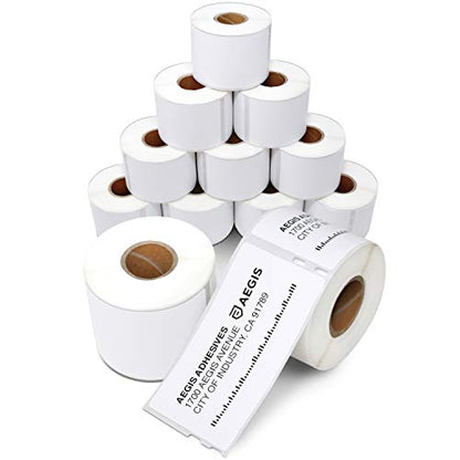 Replacement for DYMO 30323 (12 Rolls, 2640 Labels) 2 1/8" X 4" - size: 2-1/8" X 4" - 30323