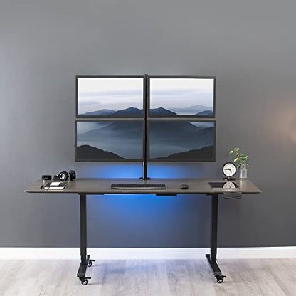 VIVO Quad 13 to 30 inch LCD Monitor Desk Mount | Adjustable 4 Screen Stand - size: Quad Mount