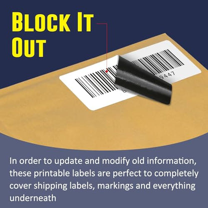 LLIKED 3" x 1" Direct Thermal Label, 1400 Barcode Shipping Labels - size: 3"x1"-1 Roll