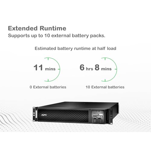 APC Smart-Ups SRT 3000Va Rm 120V, Black - size: 3000VA, style: Rack Mount