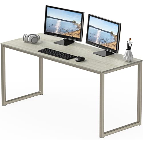 SHW Mission 55-Inch Home Office Computer Desk, Maple - color: Maple, size: 55-Inch