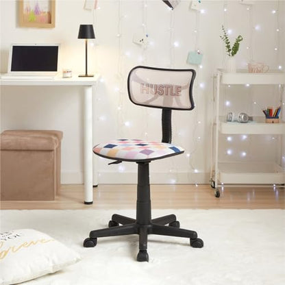 Urban Lifestyle Swivel Desk Chair, Hustle, Stylish and Compact Office Chair with Mesh Back, Swivel Function, Adjustable Height, and Cushioned Seat - color: Hustle
