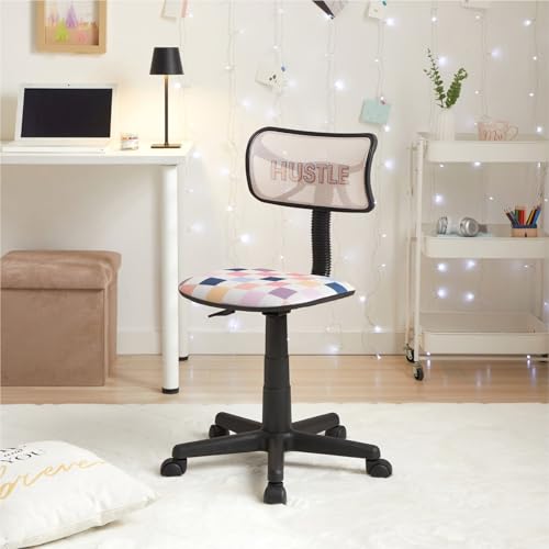 Urban Lifestyle Swivel Desk Chair, Hustle, Stylish and Compact Office Chair with Mesh Back, Swivel Function, Adjustable Height, and Cushioned Seat - color: Hustle