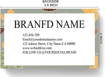 Business Cards Customizable,200 Pcs Premium Custom Cards for Business,Double Sided Personalized 3.5" X 2" Personalized Name Card No Additional Charge - color: Colorful-H