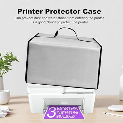 Waterproof Dust Cover for HP DeskJet 4255e/ DeskJet 4155e Printers | Anti-Static Waterproof Printer Covers,Universal Case Protector for Printers(Cover Only) - color: Silver
