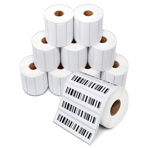 3" X 0.5" Direct Thermal Labels (28800 Count, 12 Rolls) - size: 3" X 0.5"