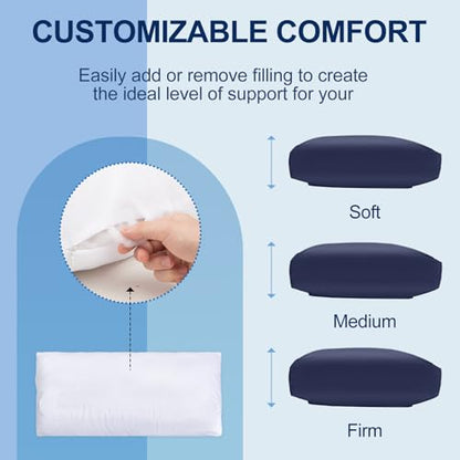 Recliner Pillow, Adjustable Neck & Head Support Pillow - color: Navy