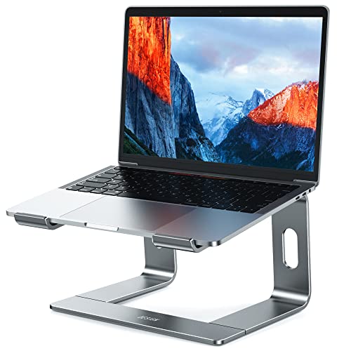 BESIGN LS03 Aluminum Laptop Stand, Ergonomic Detachable Computer Stand, Notebook Holder, Laptop Mount Compatible with Air, Pro, Dell, HP, Lenovo More 10-15.6" Laptops, Gray - color: C-Gray