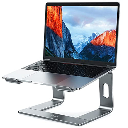 BESIGN LS03 Aluminum Laptop Stand, Ergonomic Detachable Computer Stand, Notebook Holder, Laptop Mount Compatible with Air, Pro, Dell, HP, Lenovo More 10-15.6" Laptops, Gray - color: C-Gray